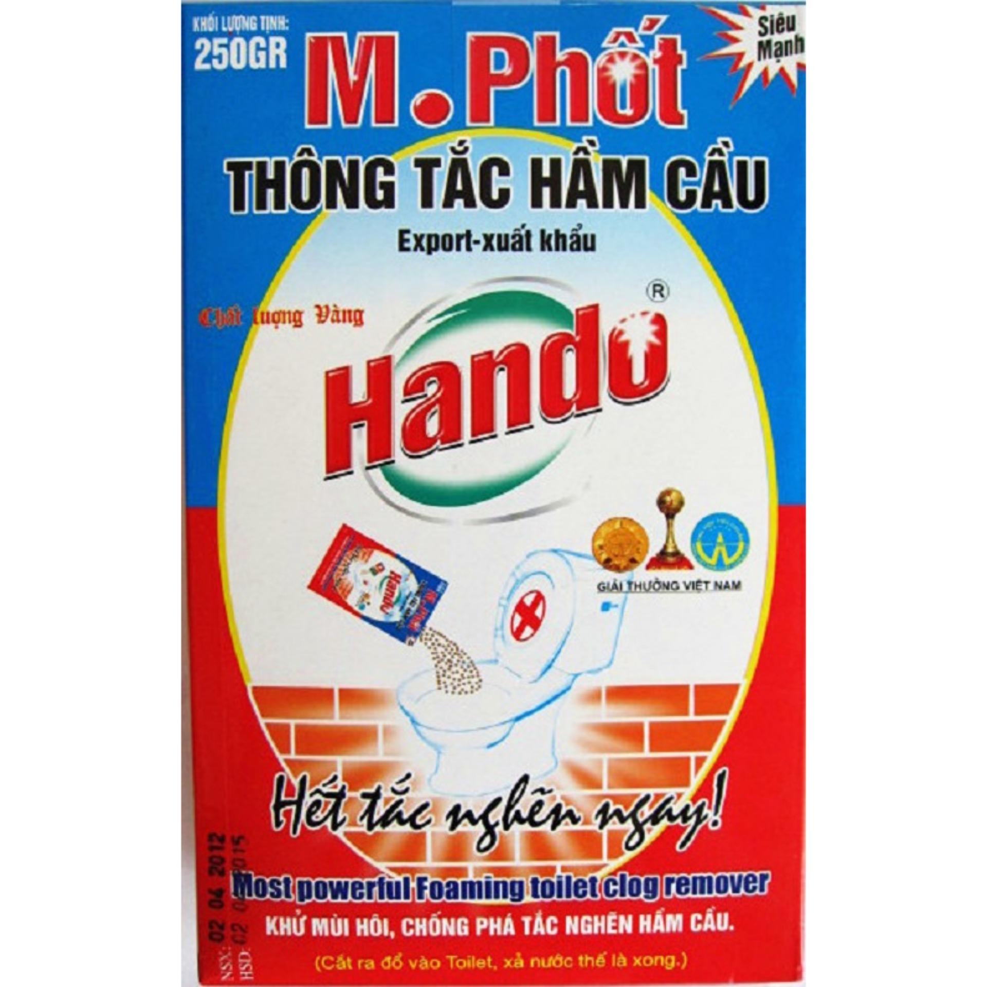 Hộp thông tắc hầm bồn cầu M. phốt bột 250g Hando KL35