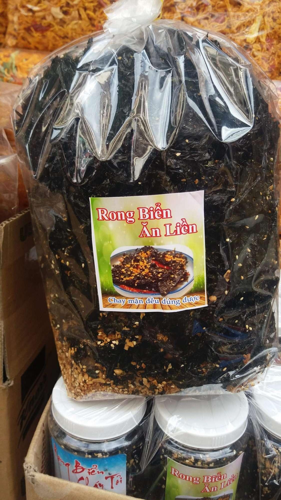 GÓI TO 500G Rong biển cháy tỏi siêu ngon, rẻ, chất lượng, Ăn đã đời luôn, ăn liền, ăn là ghiền, sỉ, dạo, ăn vặt, combo, hot, mứt, tết, hcm