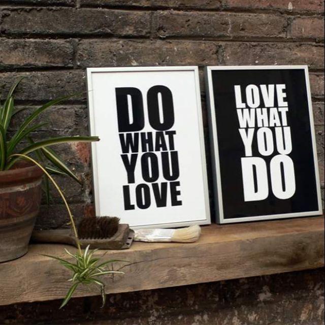 Tranh canvas do what you love_love what you do 30×40