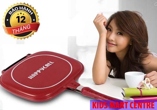 Chảo chống dính 2 mặt Happy Call xuất xứ Hàn Quốc 28cm (Đỏ)