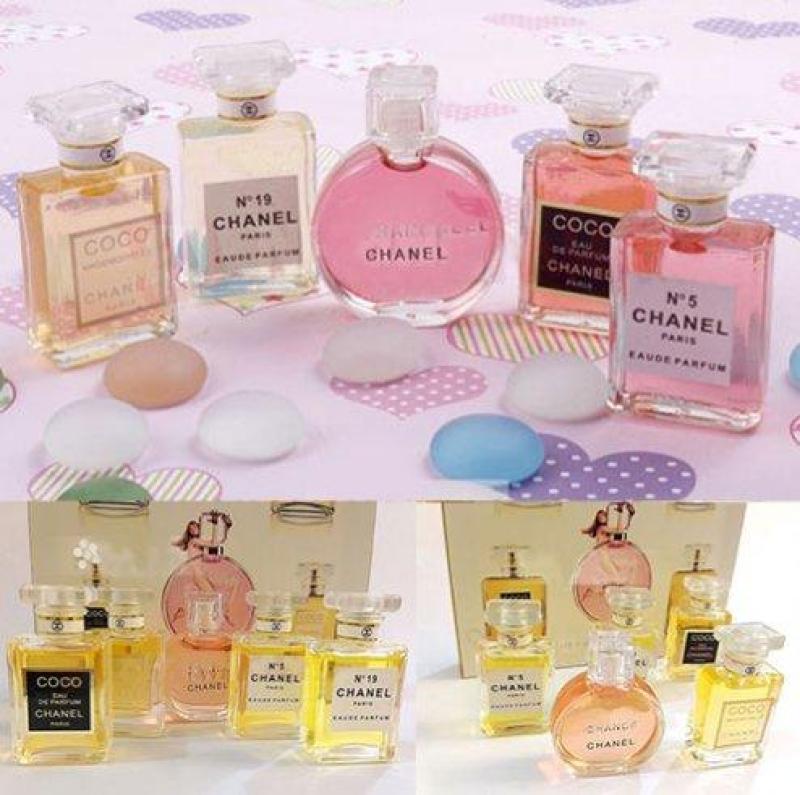 COMBO 5 CHAI NƯỚC HOA MINI HỘP GIẤY CAO CẤP THƠM LÂU