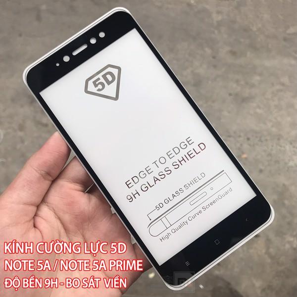 Kính cường lực 5D full keo cho Xiaomi Redmi Note 5A