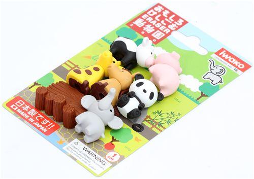Bộ tẩy Zoo Iwako Nhật Bản