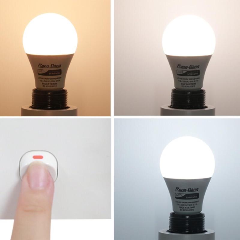 Combo 5x bóng đèn led tròn Rạng Đông 9W đổi màu chip Samsung