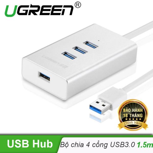 Bảng giá Bộ chia USB 3.0 sang 4 cổng USB 3.0 vỏ hợp kim nhôm dài 1.5M chính hãng UGREEN CR126 30236 - Hãng phân phối chính thức Phong Vũ
