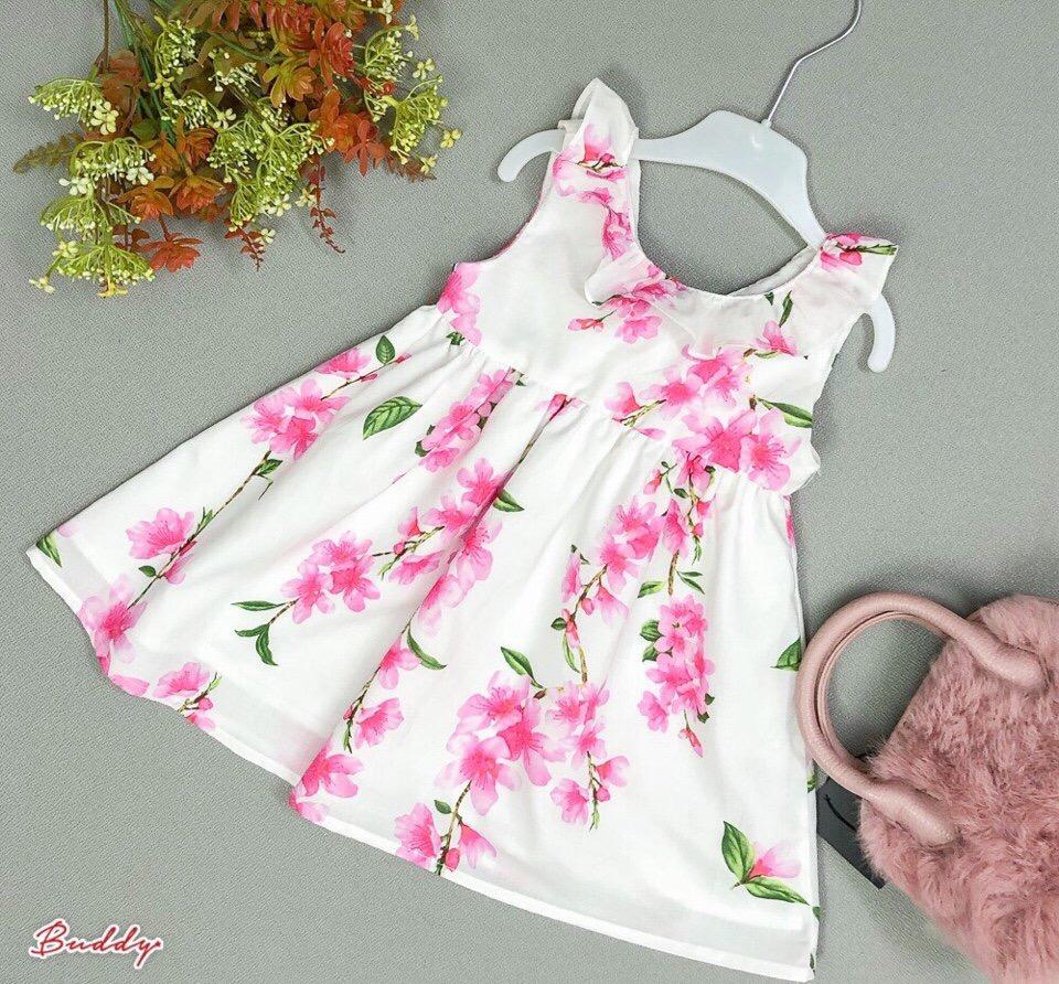 Đầm bông bé gái - từ 6 tháng đến 8 tuổi