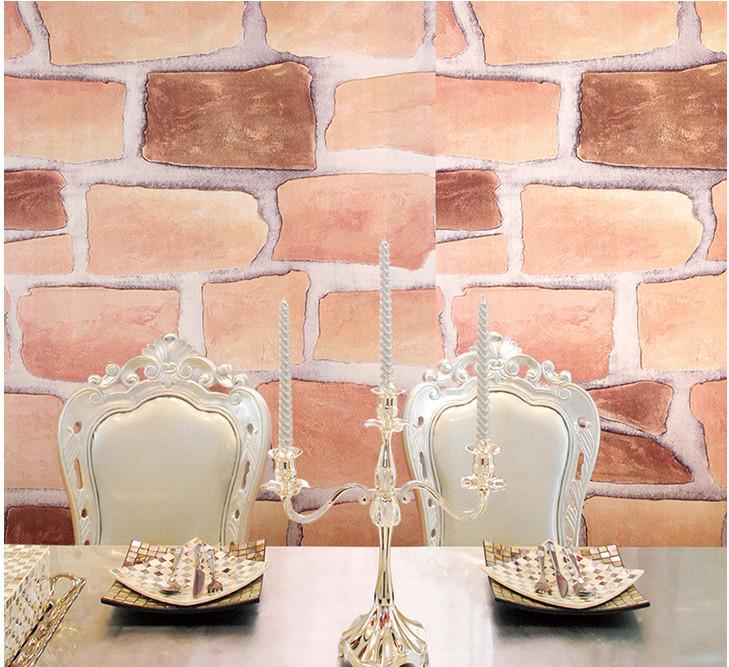 5m giấy dán tường gạch vàng lớn có sẵn keo - khổ rộng 0.45m