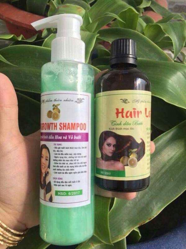 Combo tinh dầu bưởi và dầu gội bưởi kích thích mọc tóc, chống rụng tóc. cao cấp