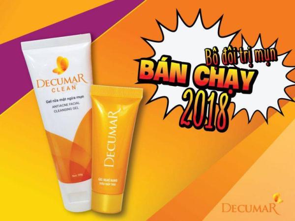 Bộ đôi trị mụn hiệu quả Decumar 20g - Decumar Clean 50g nhập khẩu