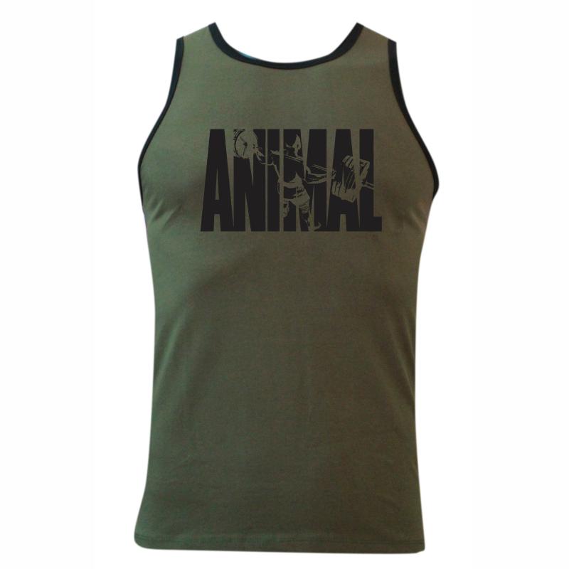 Áo ba lỗ nam tập gym viền animal cao cấp cổ tròn
