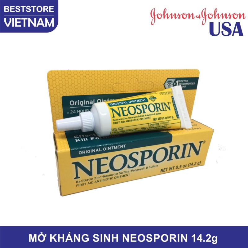 Mỡ Kháng Sinh NeoSporin - Original Ointment 14.2g, sản phẩm của Johnson & Johnson USA, giúp kháng viêm, hạn chế thẹo, giảm đau, giảm mẩn ngứa do côn trùng cắn hiệu quả, dùng được cho cả thú cưng tốt nhất