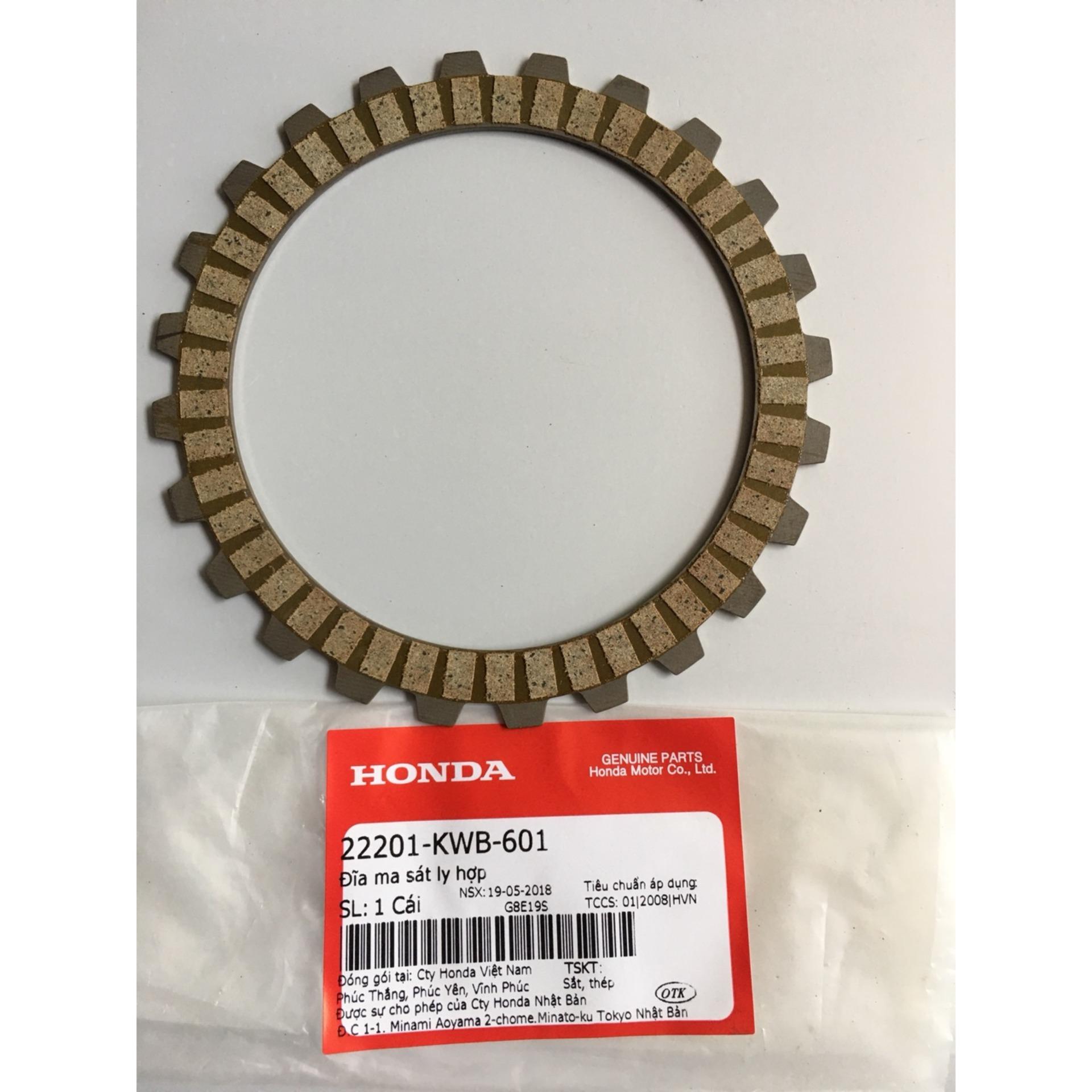 Bộ Đĩa ma sát ly hợp Wave RSX 2009-10 "Gồm 4 Lá Côn"( MS:22201KWB601 x 4)