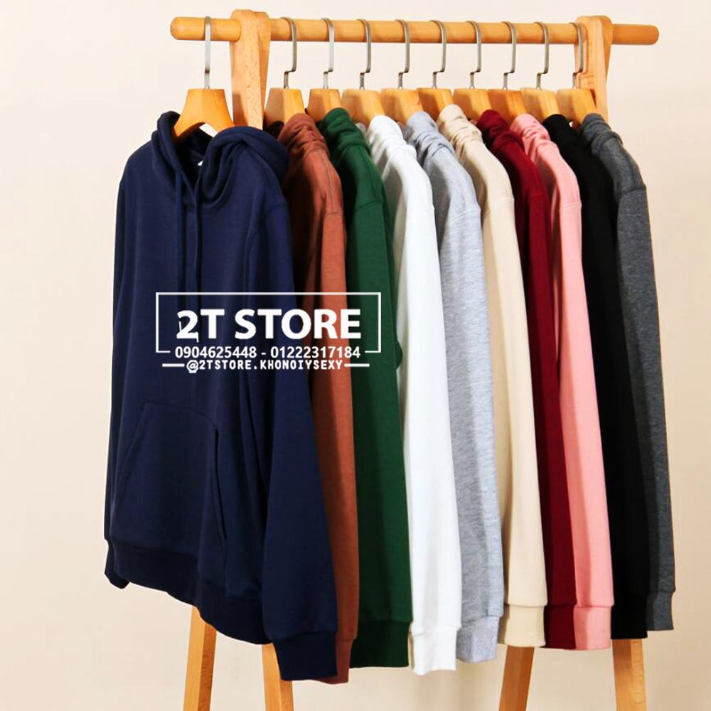 2T STORE ÁO KHOÁC HOODIE NỈ CÓ NÓN TRƠN 2TAKN08001-10.jpg