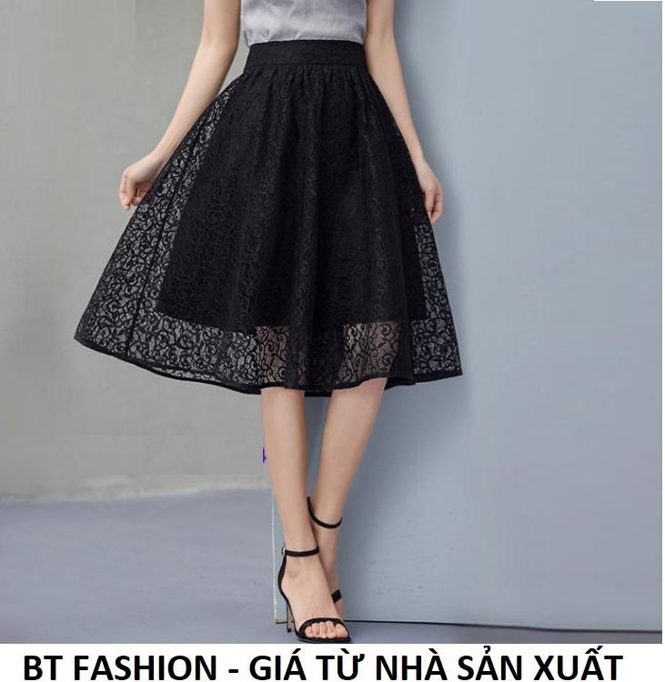 Chân váy xòe dài duyên dáng thời trang hàn quốc - bt fashion