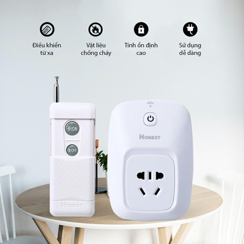 Ổ cắm điều khiển từ xa 1km công suất tải 3000W/30A- ổ cắm điện điều khiển từ xa