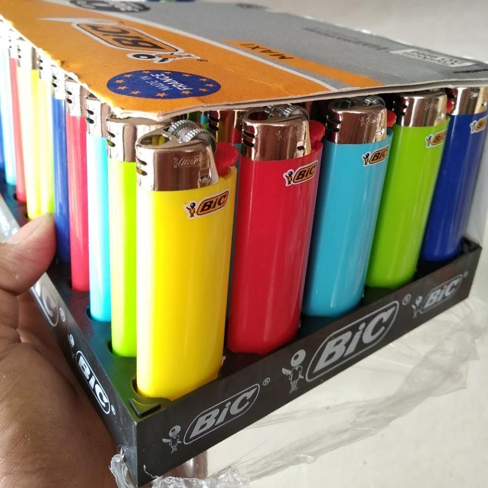10 Bật lửa Bic Đục Xịn Made in France size lớn Maxi J6