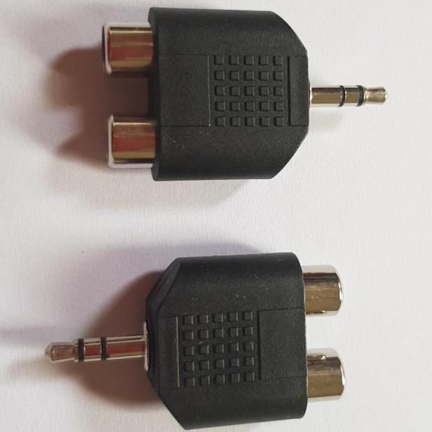 [HCM]Jack Chuyển 3.5 Ra 2 RCA Cái Hoặc 3.5 Ra 2 Bông Sen AV Cái