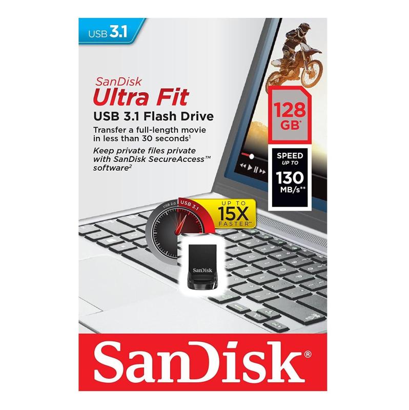 Bảng giá USB 3.1 SanDisk CZ430 Ultra Fit 128GB 130MB/s (Đen) - Phụ Kiện 1986 Phong Vũ