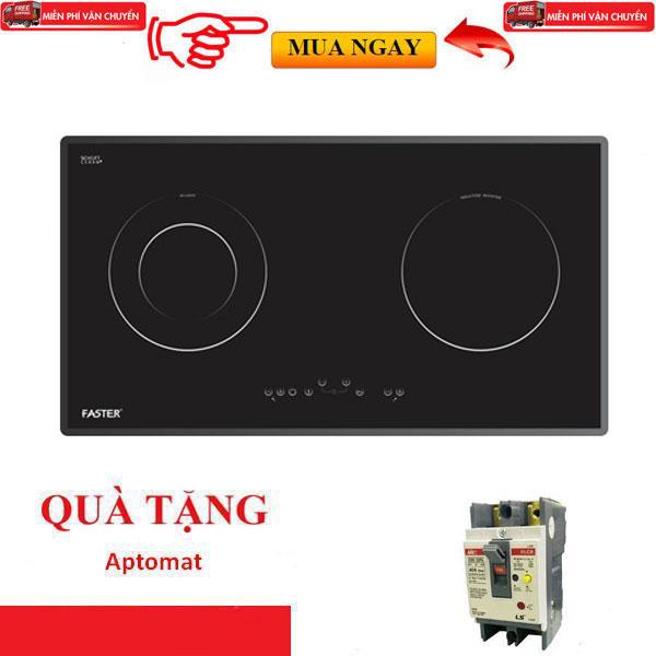 Bếp điện từ đôi 1 từ 1 hồng ngoại faster fs 2sir nhập khẩu tây ban nha, faster fs-2sir