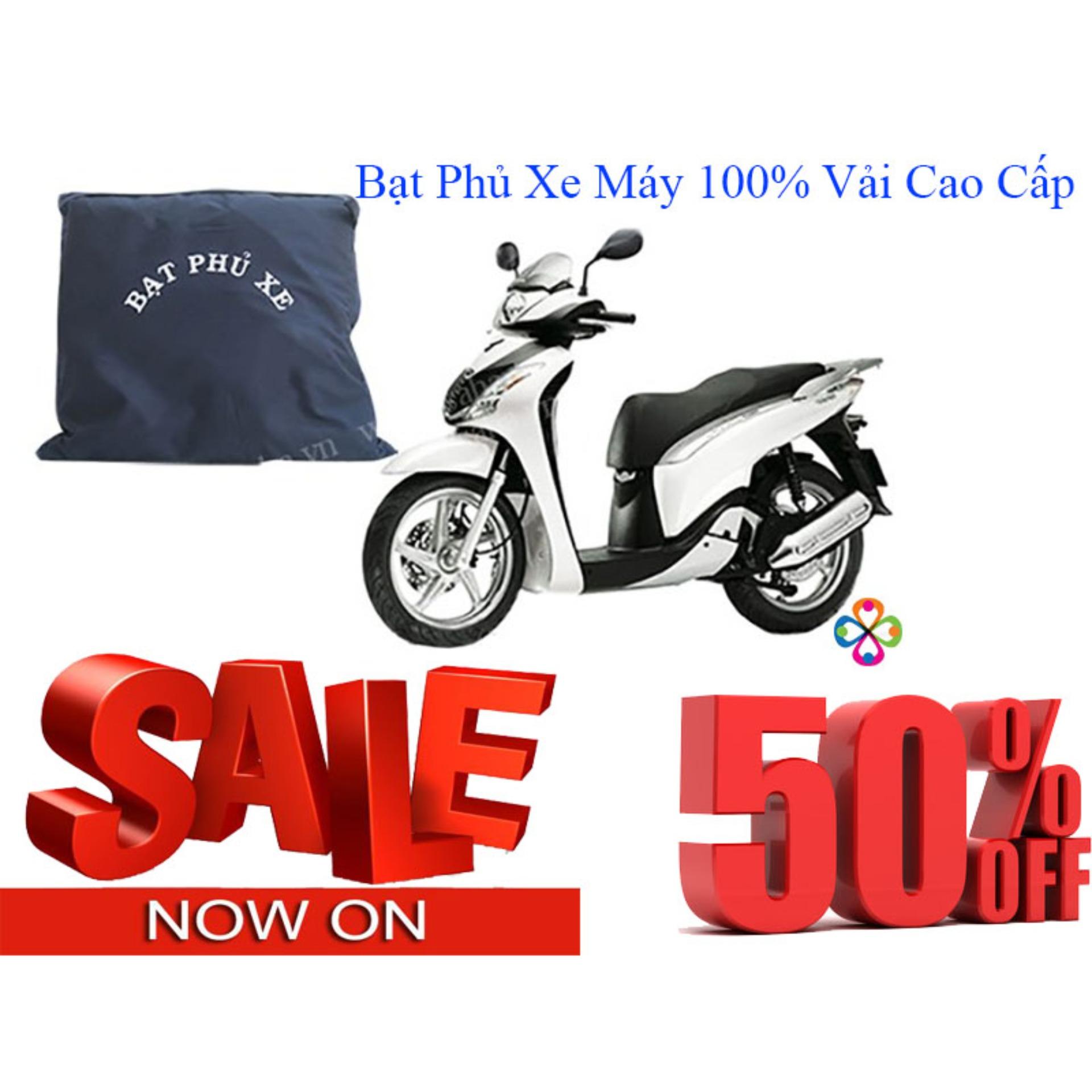 Bạt phủ xe may vải dù cao cấp che nắng che mưa tốt sale 50%.