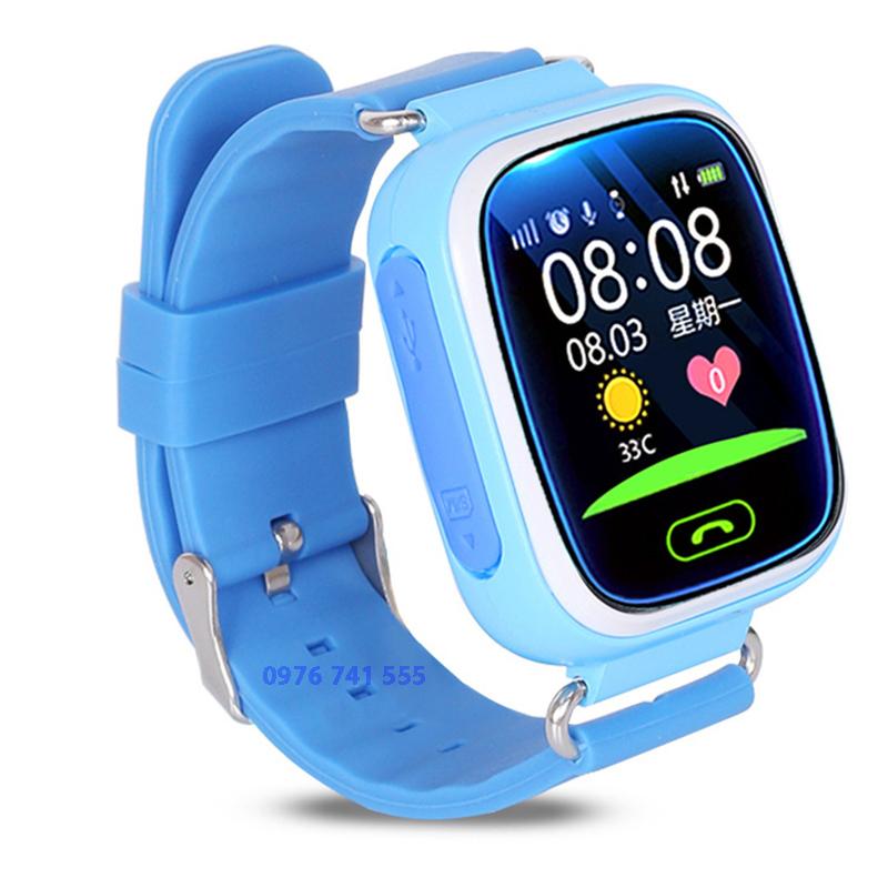 Đồng hồ thông minh có định vị GPS V80-4, phiên bản Định vị Wifi, Cảnh báo chống mất trộm (Xanh)