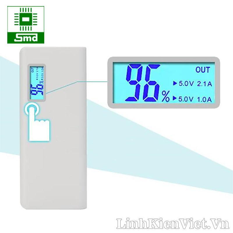 Giá Box sạc dự phòng 5 cell LCD V1