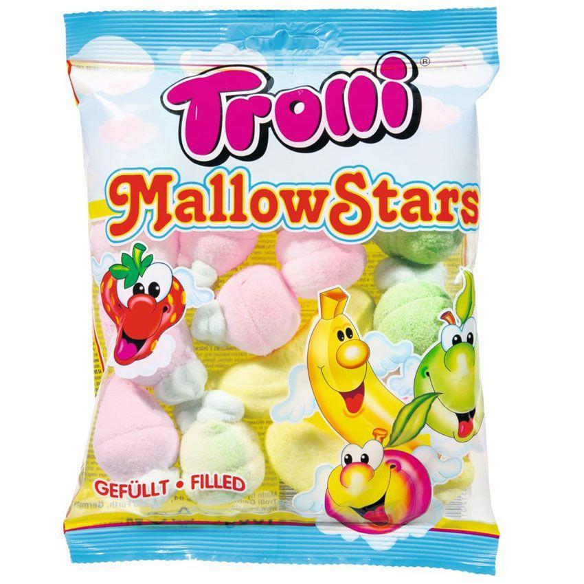 Kẹo bông siêu mềm trolli mallow stars 150gr - đức