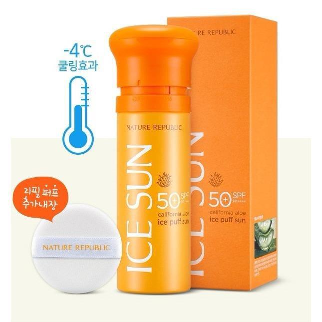 Kem chống nắng ice sun nature republic spf 50+ mẫu mới 2018