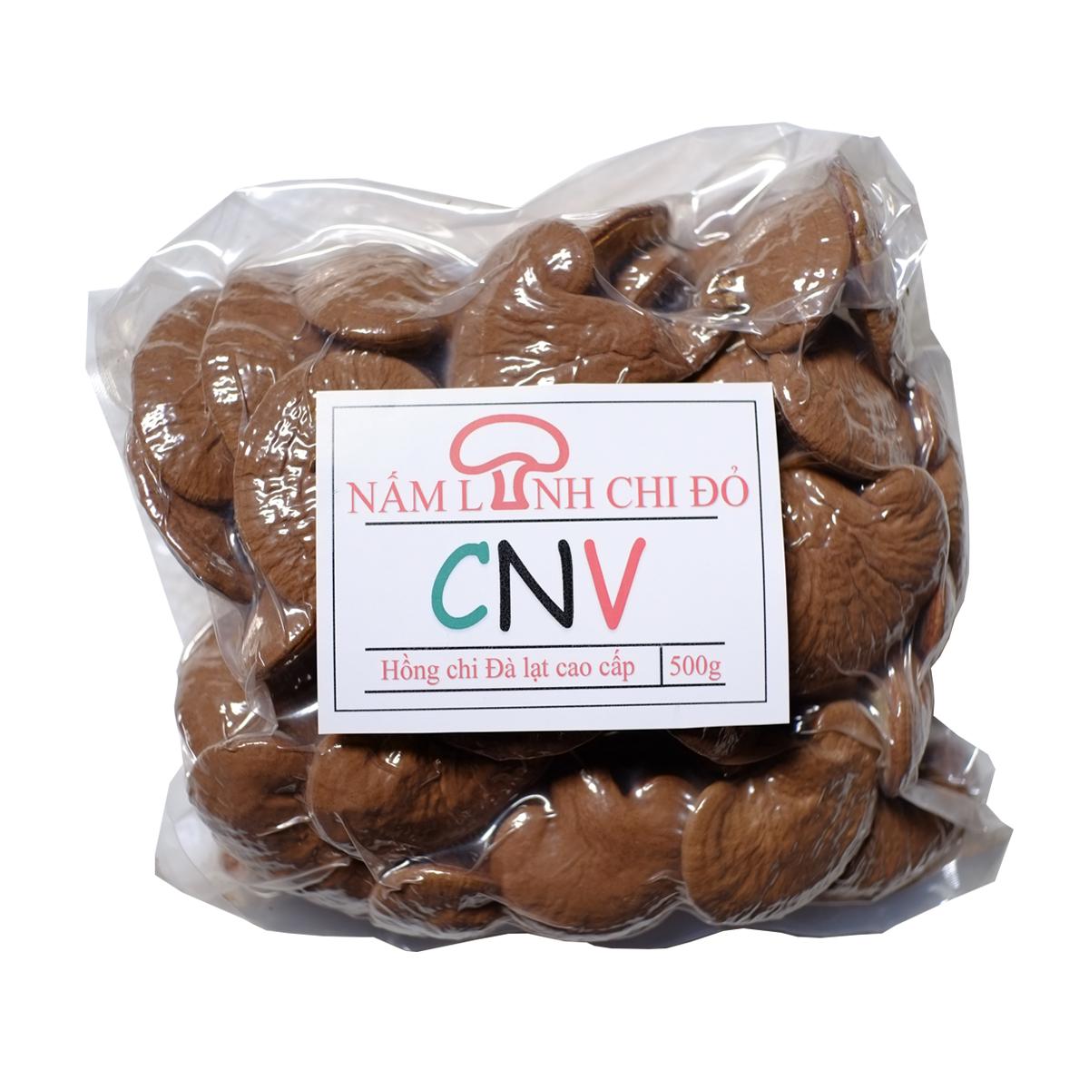 Nấm linh chi đỏ Đà Lạt cao cấp CNV 500g (Hồng chi Việt Nam)