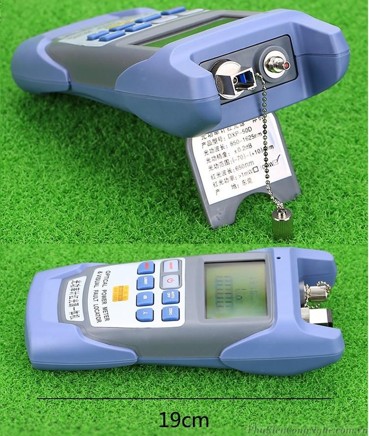 Máy đo công suất quang tích hợp bút soi quang 10km dxp-50d