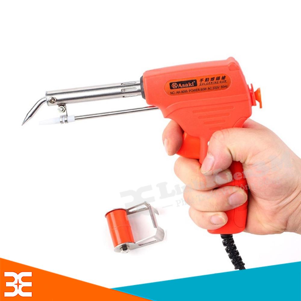 Mỏ hàn tự động đẩy thiếc asaki ak-9095 220vac 60w