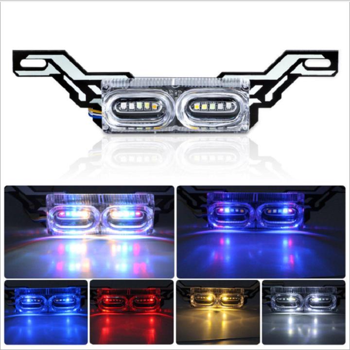 Đèn LED gắn biển số xe máy - cánh chim