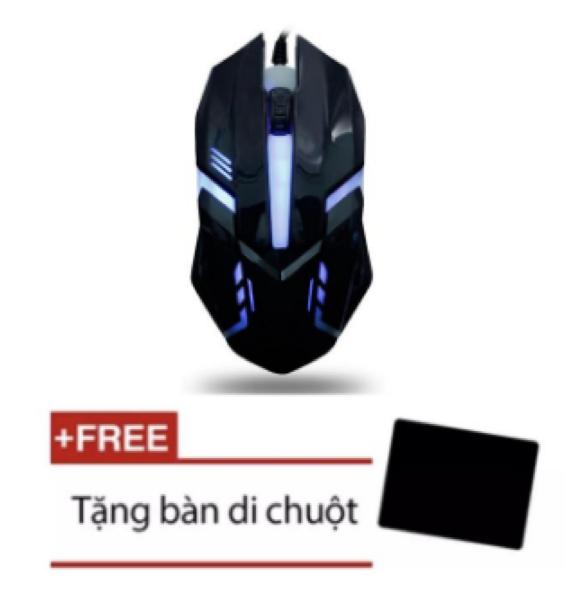 Chuột chơi game có dây đèn Led Mouse gaming CM-28 + Tặng bàn di chuột