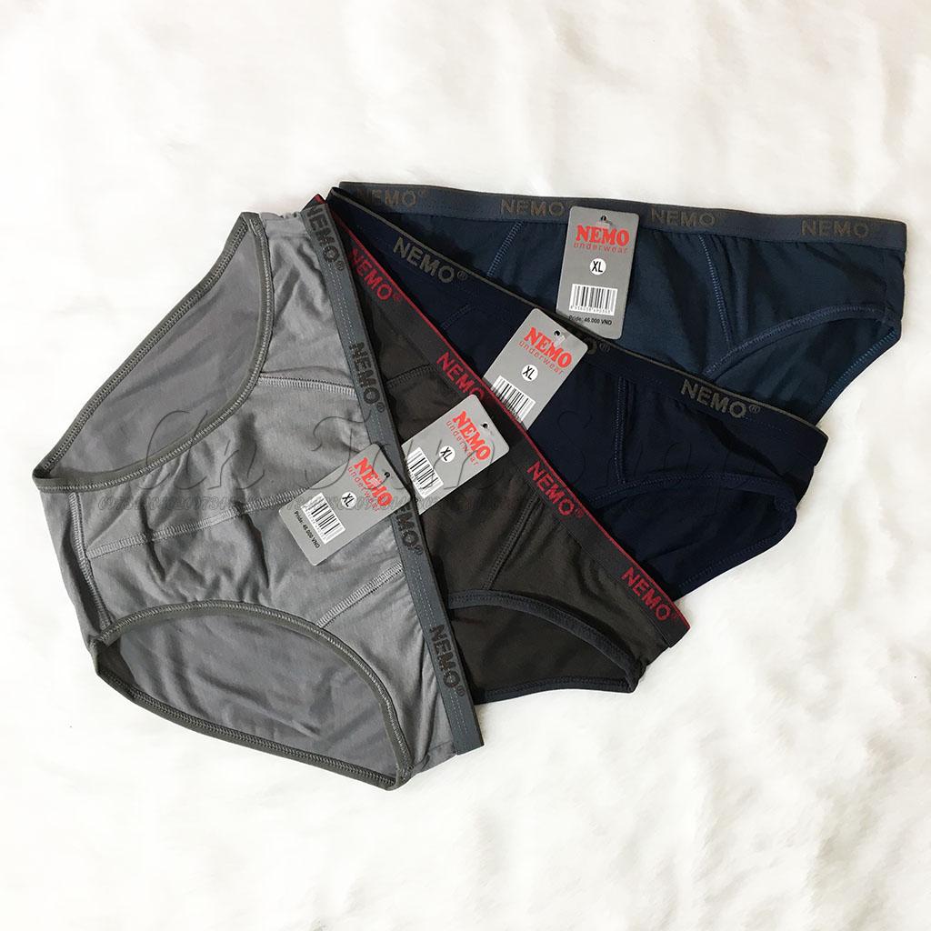 [HCM]05 Quần lót tam giác nam Nemo - Cotton - Lưng bản nhỏ - LN005x5