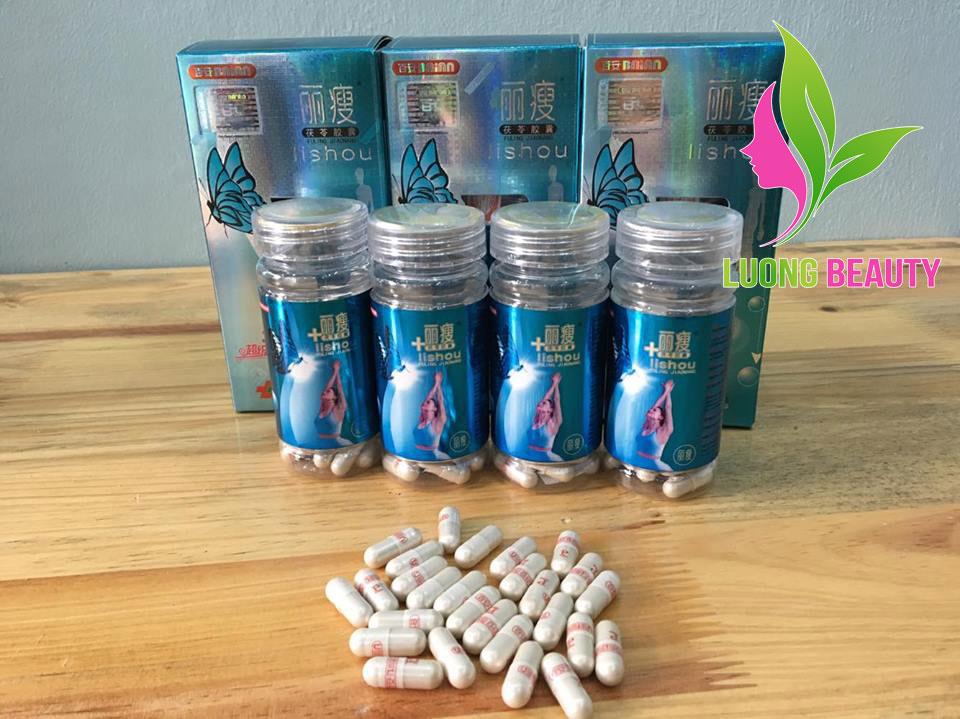 BỘ 2 HỘP Lishou xanh hộp 40 viên giúp dáng đẹp, eo thon. CHÍNH HÃNG