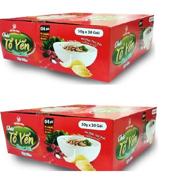 Thùng Cháo tổ yến rong biển thịt bằm - Yến Đại Nam  (30 gói )