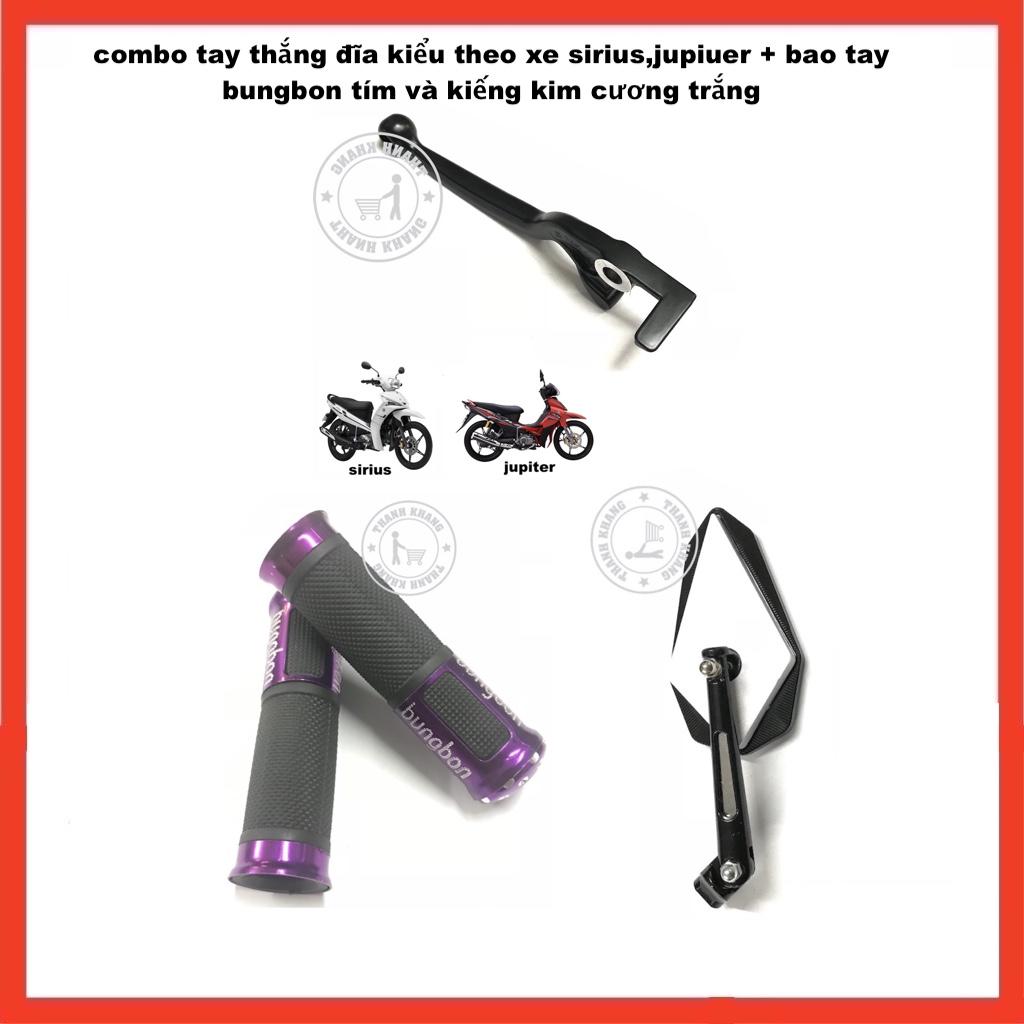 [HCM]Combo tay thắng đĩa sirius jupiter bao tay bungbon tím và kiếng kim cương trắng  006001259 006000513 006000629