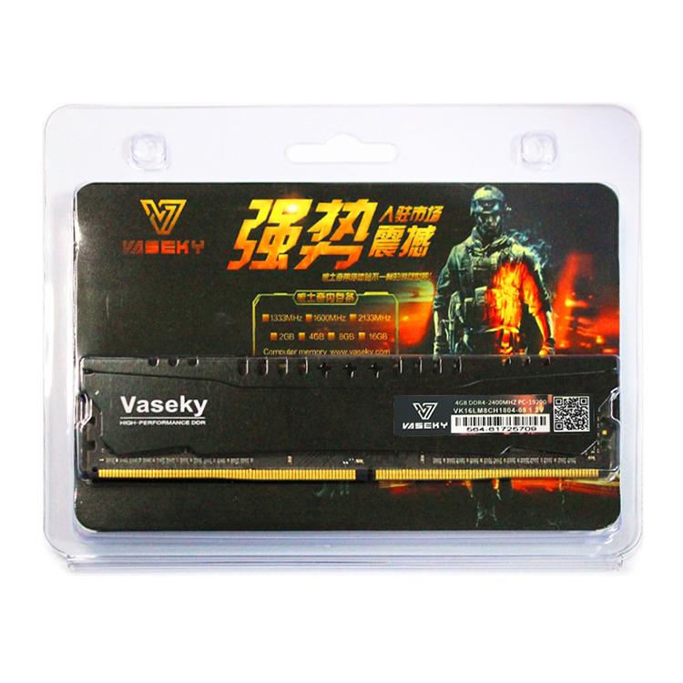 Ram máy tính để bàn vaseky 4gb ddr4 bus 2400 mhz - có kẹp tản nhiệt