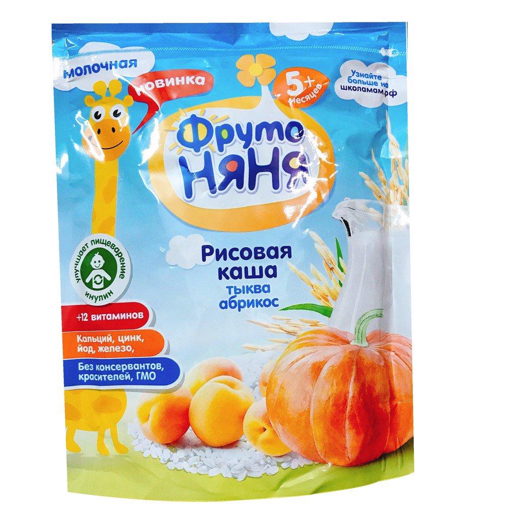 Bột ăn dặm fruto nga vị bí đỏ mơ gạo sữa 5m+ date t12/2024