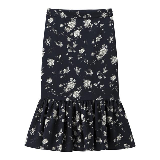 Chân váy hoa ôm đuôi cá GU/Uniqlo Nhật Bản