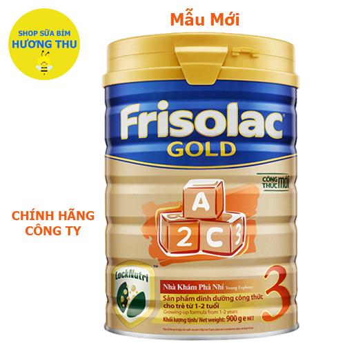 Sữa bột Frisolac Gold Nhà Khám Phá Nhí số 3 hương Vanilla lon 900g