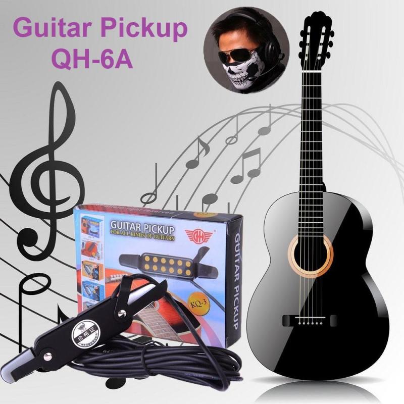 Acoustic Guitar Pickup QH-6A (Tặng Khăn che mặt hình đầu lâu cực COOL) - Bộ thu âm Đàn Guitar