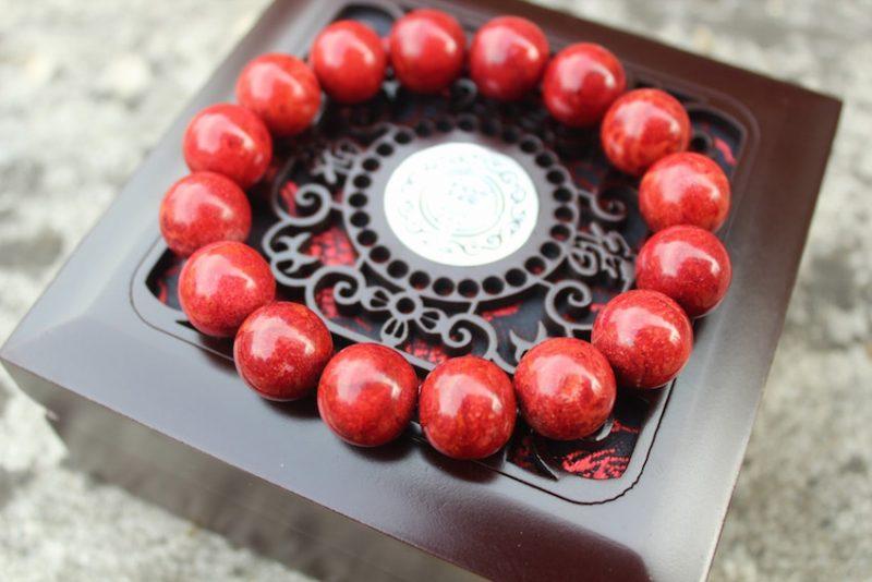Hạt chuỗi đeo tay đá thạch anh đỏ - Vòng tay đá Mã Não phong thủy
