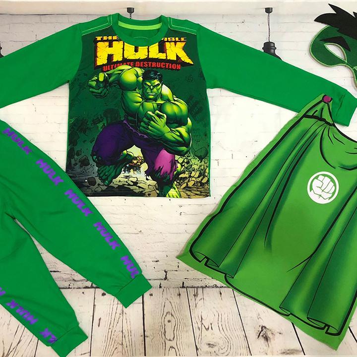 [HCM] Quần áo siêu nhân bé trai tay dài in 3D comic khổng lồ xanh Hulk