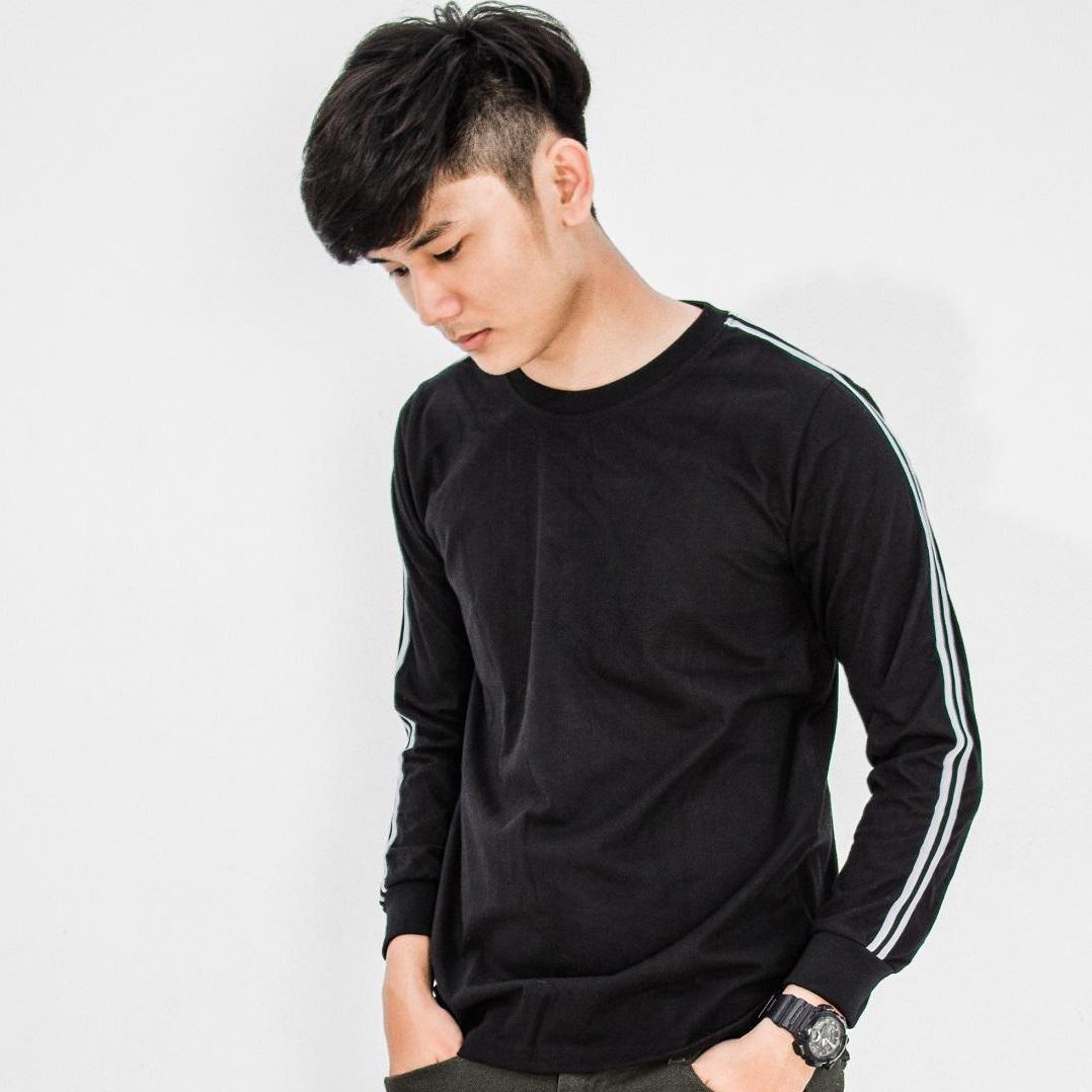 Áo tay dài nam thun nỉ gatsby hàn quốc kẻ sọc