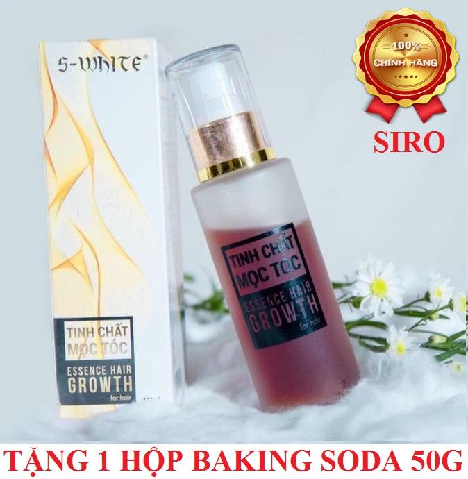 Tinh chất mọc tóc, kích mi, rậm mày Swhite 100ml + Tặng kèm 1 hộp tẩy trắng răng Baking Soda 50g