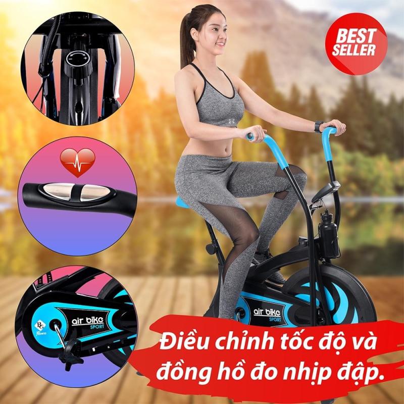 B&G Xe đạp tập thể dục Air bike thiết kế hoàn toàn mới (blue)