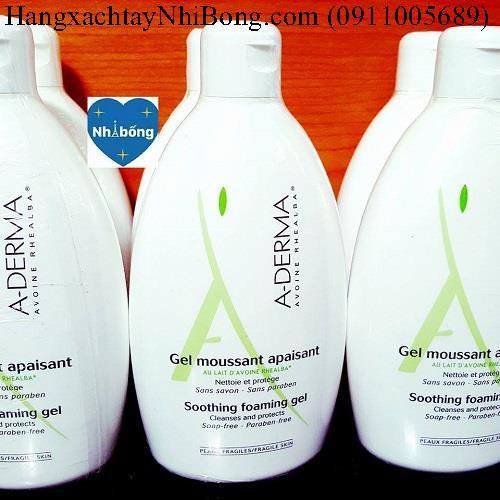 Sữa tắm Aderma hết mụn lưng xách tay Pháp