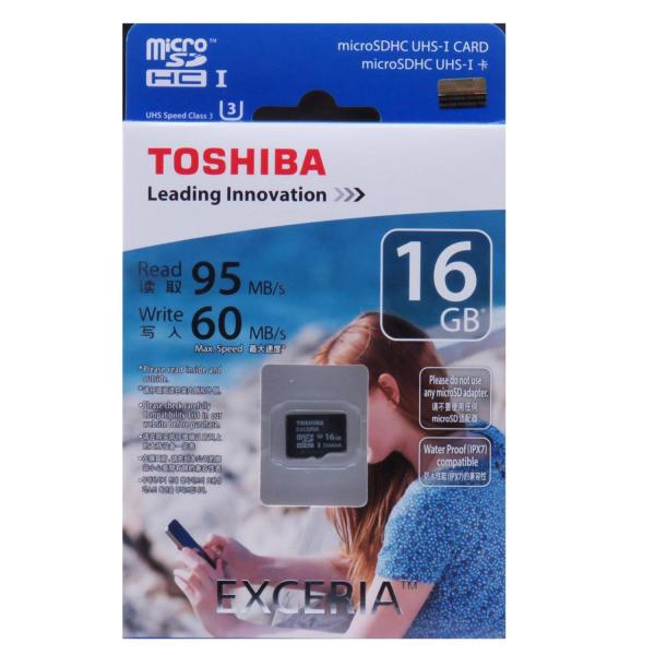 Thẻ nhớ MicroSDHC Toshiba Exceria U3 16GB 95MB/s (Đen)