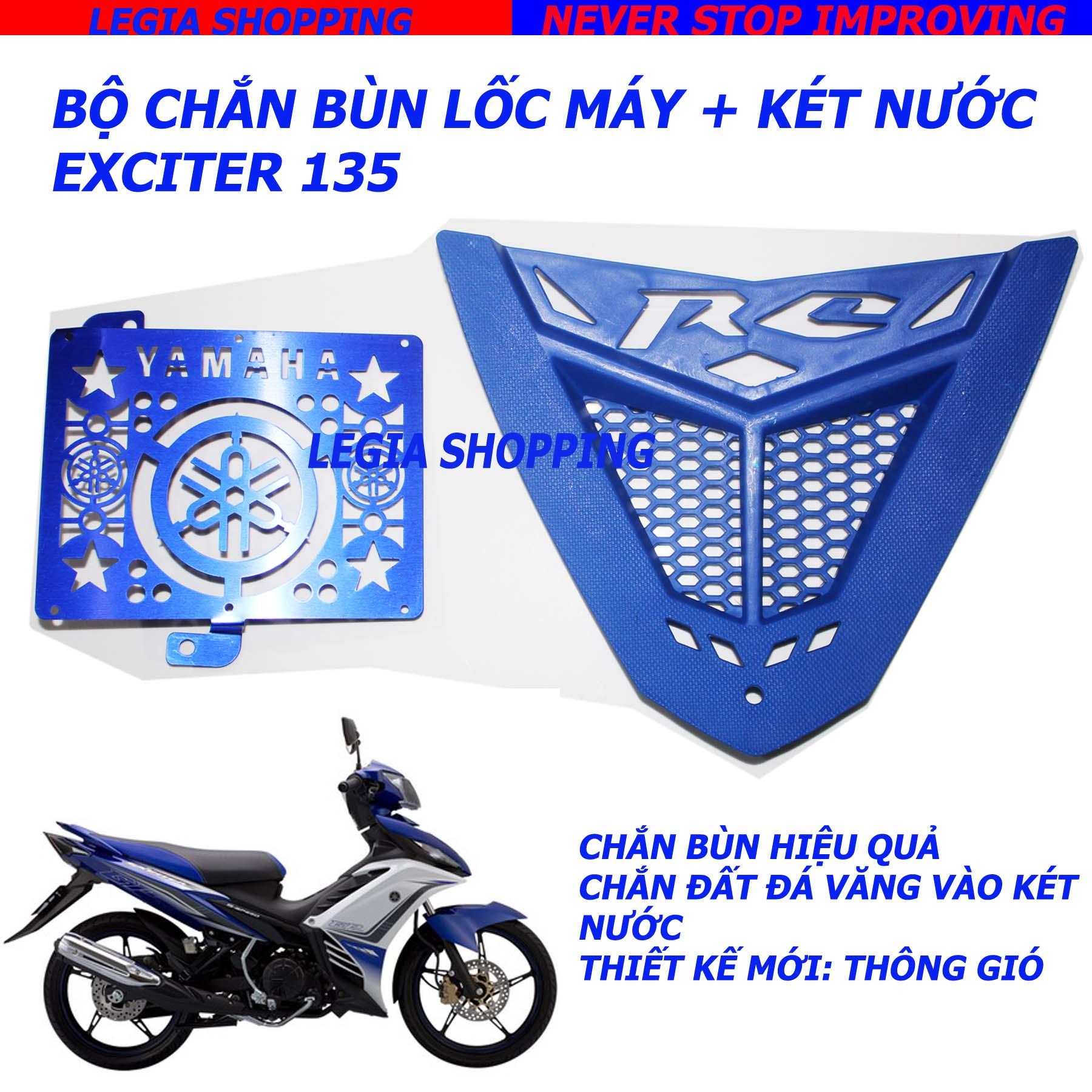 1 CÁI CHẮN BÙN TAM GIÁC + 1 CÁI BẢO VỆ KÉT NƯỚC EXCITER 135 - MÀU XANH